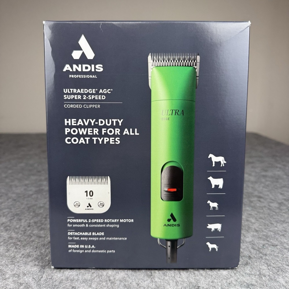Andis NEW Professional UltraEdge Super 2-Speed Detachable Blade Dog Clipper